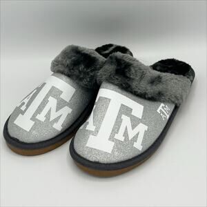FOCO Texas A&M Aggies Faux Fur Lined Slippers in XL(M13/14)(W11/12)
